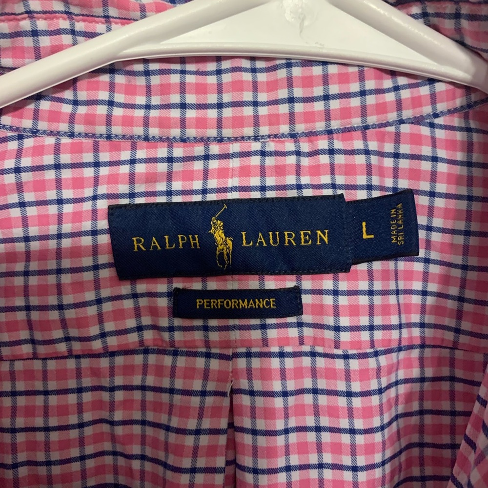 Ralph Lauren Mens Button Front Long Sleeve Large Shirt